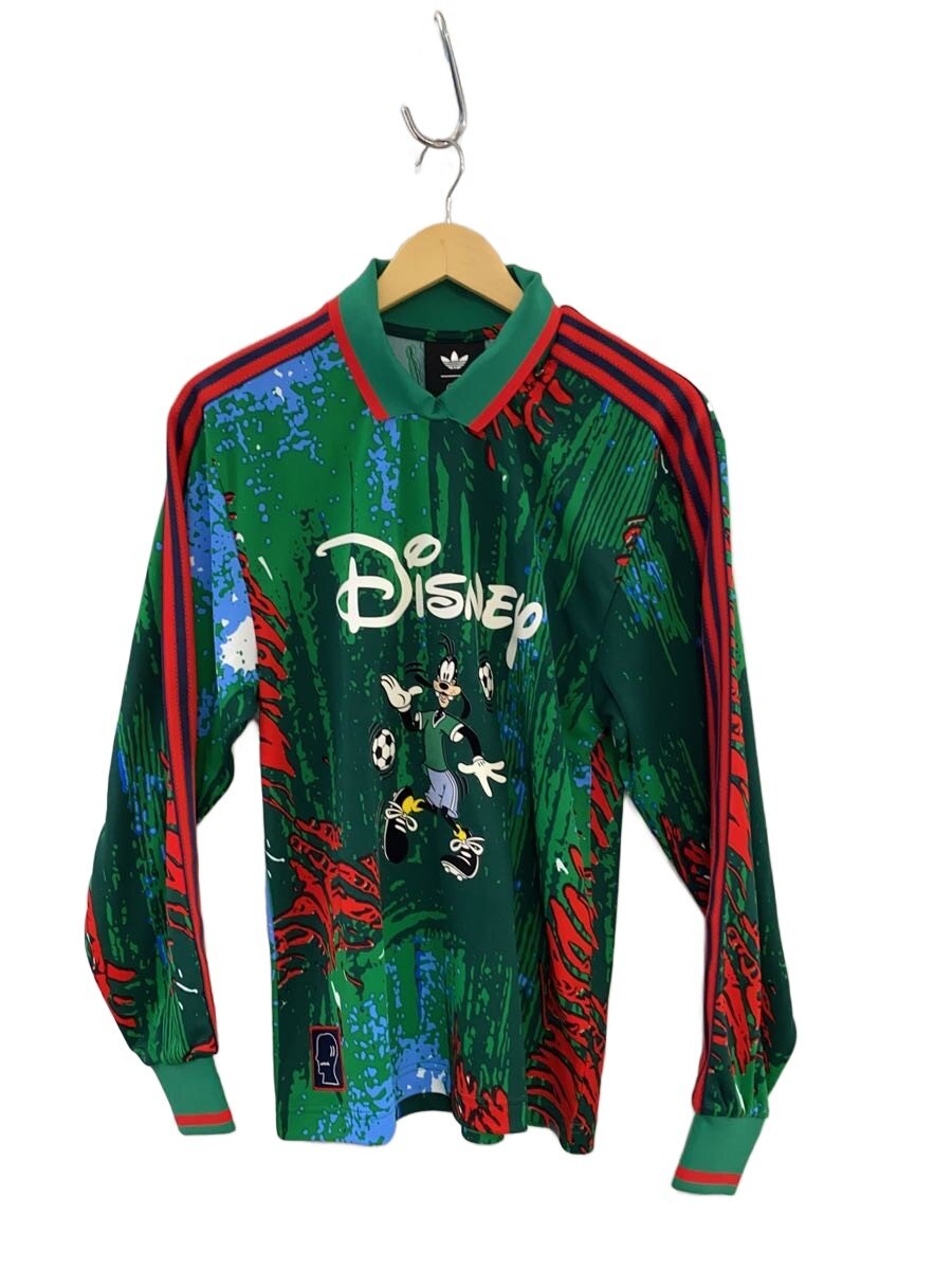 【中古】adidas◆BD DISNEY LS JERSEY/タグ付/長袖Tシャツ/XS/ポリエステル/GRN/総...
