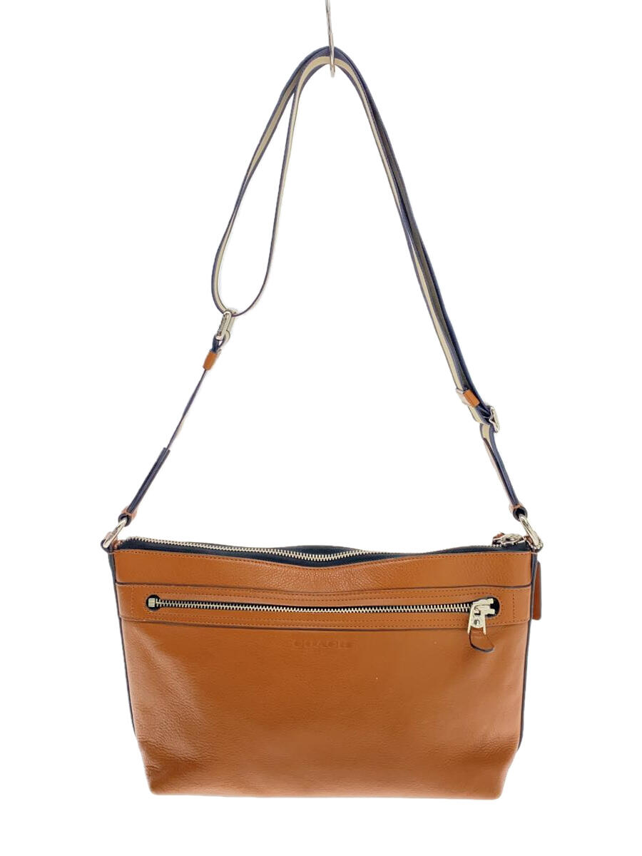 【中古】COACH◆CHARLES FLIGHT BAG IN SMOOTH LEATHER/レザー/BRW/71727【バッグ】