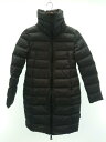 【中古】MONCLER◆ロングダウンジャケット/ナイロン/グレー/size00/g32-003/レディース【レディースウェア】