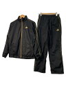 【中古】adidas◆スポーツウェアー/S/BLK/セットアップ/ポリエステル/アディダス/ブラック/黒/【スポーツ】(4)