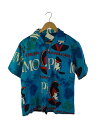 【中古】HAWAIIAN OLIDAY/アロハシャツ/--/コットン/BLU/総柄【メンズウェア】