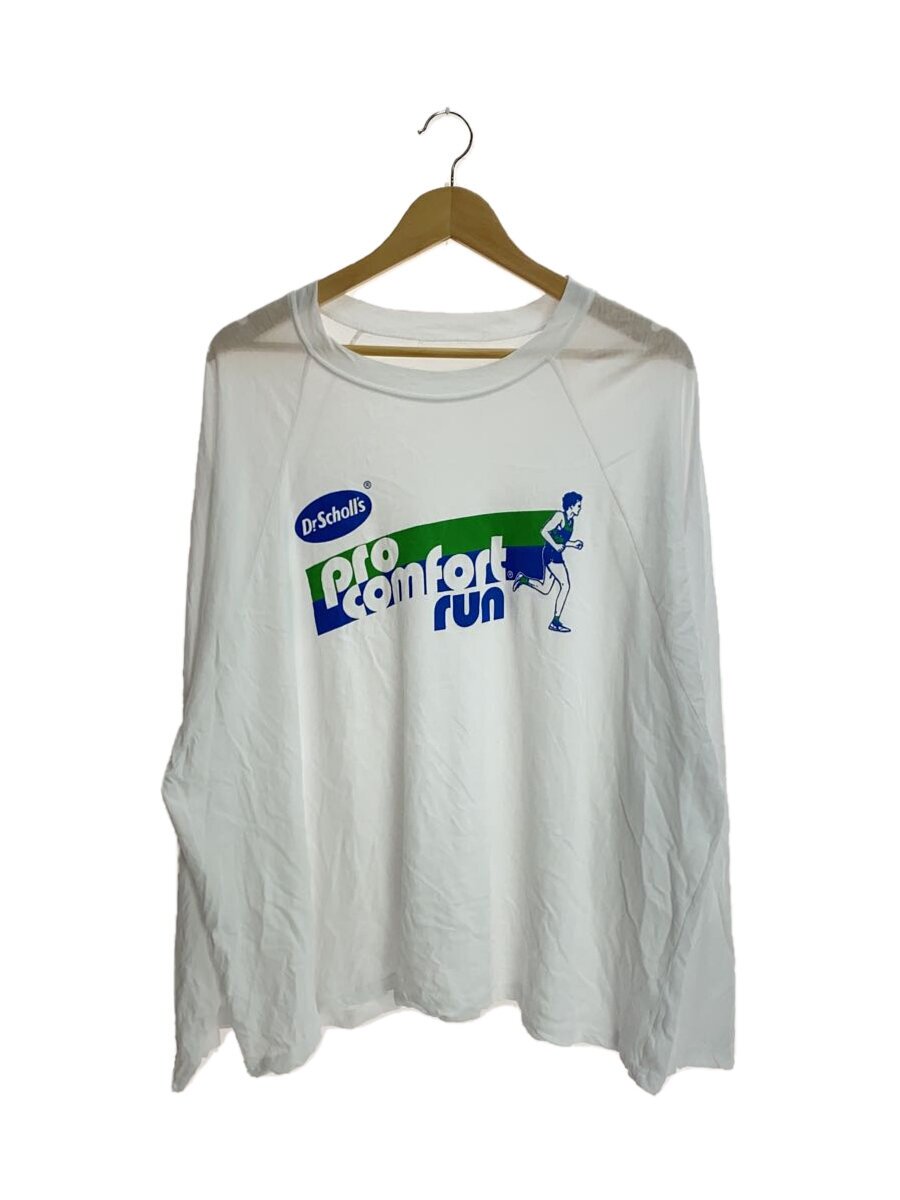 Dr.Scholls/pro comfort run/長袖Tシャツ/WHT/プリント