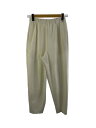 【中古】ENFOLD◆FRONT CURVE PANTS/36/ポリエステル/ホワイト/300HA231-2090【レディースウェア】