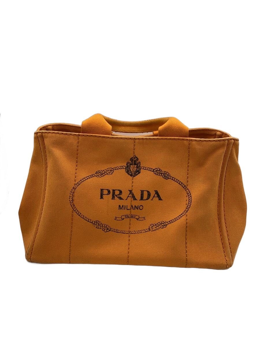 【中古】PRADA◆トートバッグ/キャンバス/ORN/カナパ/汚れ有【バッグ】