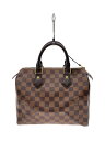 【中古】LOUIS VUITTON◆2)スピーディ25_ダミエ・エベヌ_BRW/PVC/BRW/総柄【バッグ】