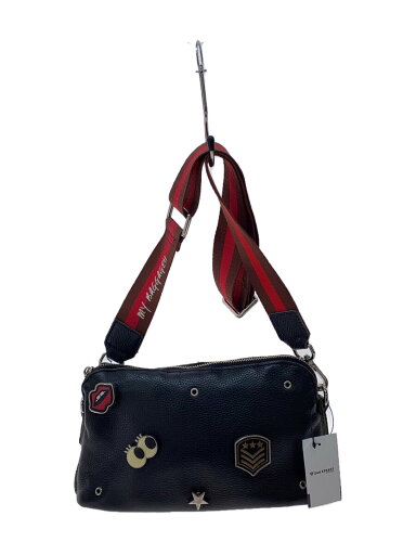 【中古】PECHINCHAR◆ショルダーバッグ/レザー/BLK【バッグ】 【中古】PECHINCHAR◆ショルダーバッグ/レザー/BLK【バッグ】