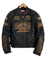 【中古】SIMPSON◆バイクジャケット/LL/BLK/ライナー付き【スポーツ】