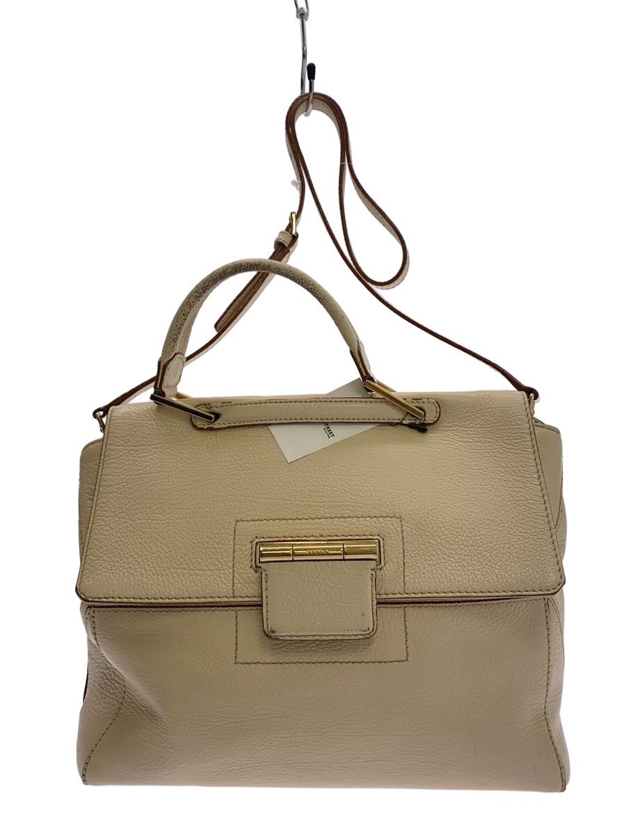 Furla - 【中古】FURLA◆ショルダーバッグ/--/BEG【バッグ】