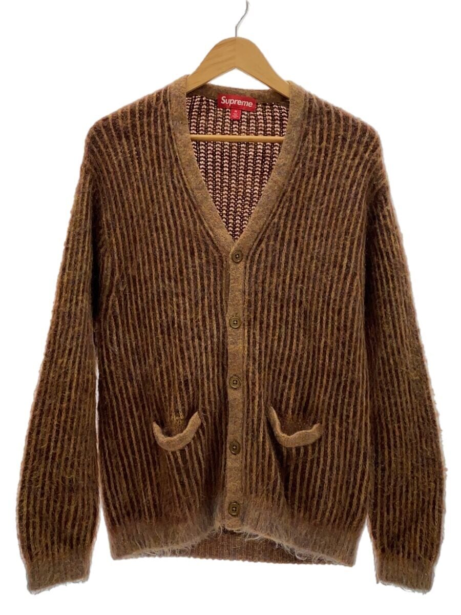 【中古】Supreme◆カーディガン(厚手)/M/ナイロン/BRW//【メンズウェア】