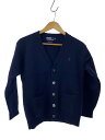 【中古】POLO RALPH LAUREN◆カーディガン(薄手)/M/ウール/NVY/無地【メンズウェア】