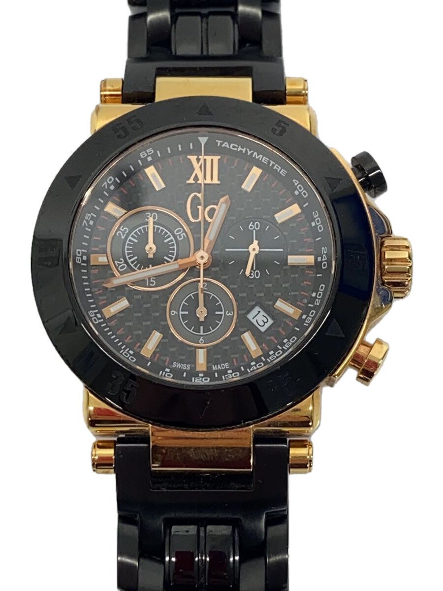 【中古】Gc WATCHES◆GC-1 SPORT/クォーツ腕時計/アナログ/BLK/X90006G2S【服飾雑貨他】
