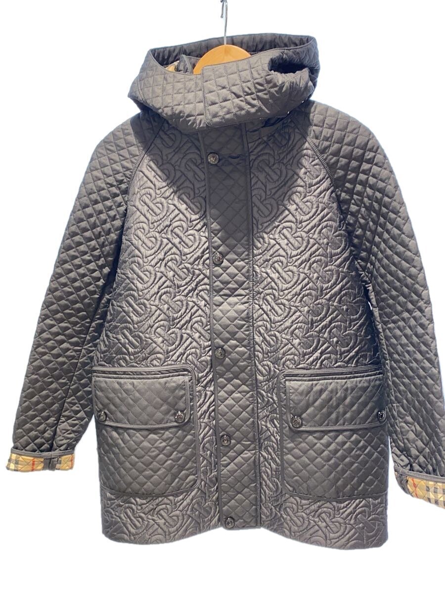 【中古】BURBERRY LONDON◆Gabriel Mono jacket/キルティングジャケット/14/ポリエステル/BLK/8036683//【レディースウェア】