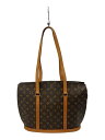 【中古】LOUIS VUITTON◆バビロン_モノグラム・キャンバス_BRW/PVC/BRW【バッグ】