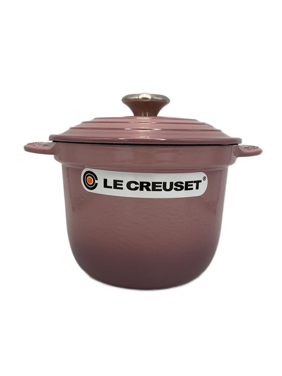 【中古】LE CREUSET◆鍋/サイズ:18cm/PNK【キッチン用品】