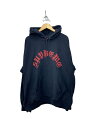 【中古】Supreme◆Supreme/Printed Arc Hooded/パーカー/XXL/コットン/BLK【メンズウェア】