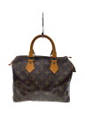 【中古】LOUIS VUITTON◆1)スピーディ25_モノグラム・キャンバス_BRW/PVC/BRW【バッグ】