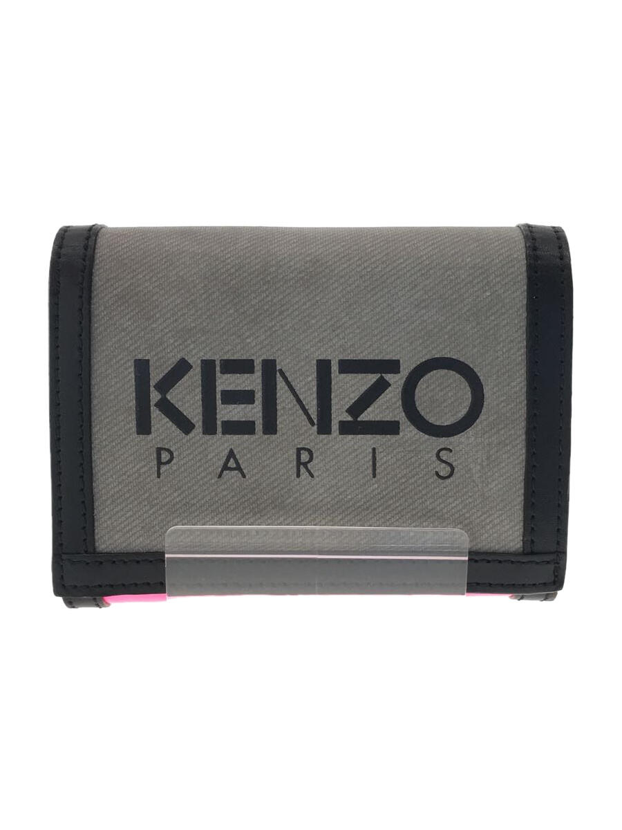 【中古】KENZO◆2つ折り財布/ナイロ