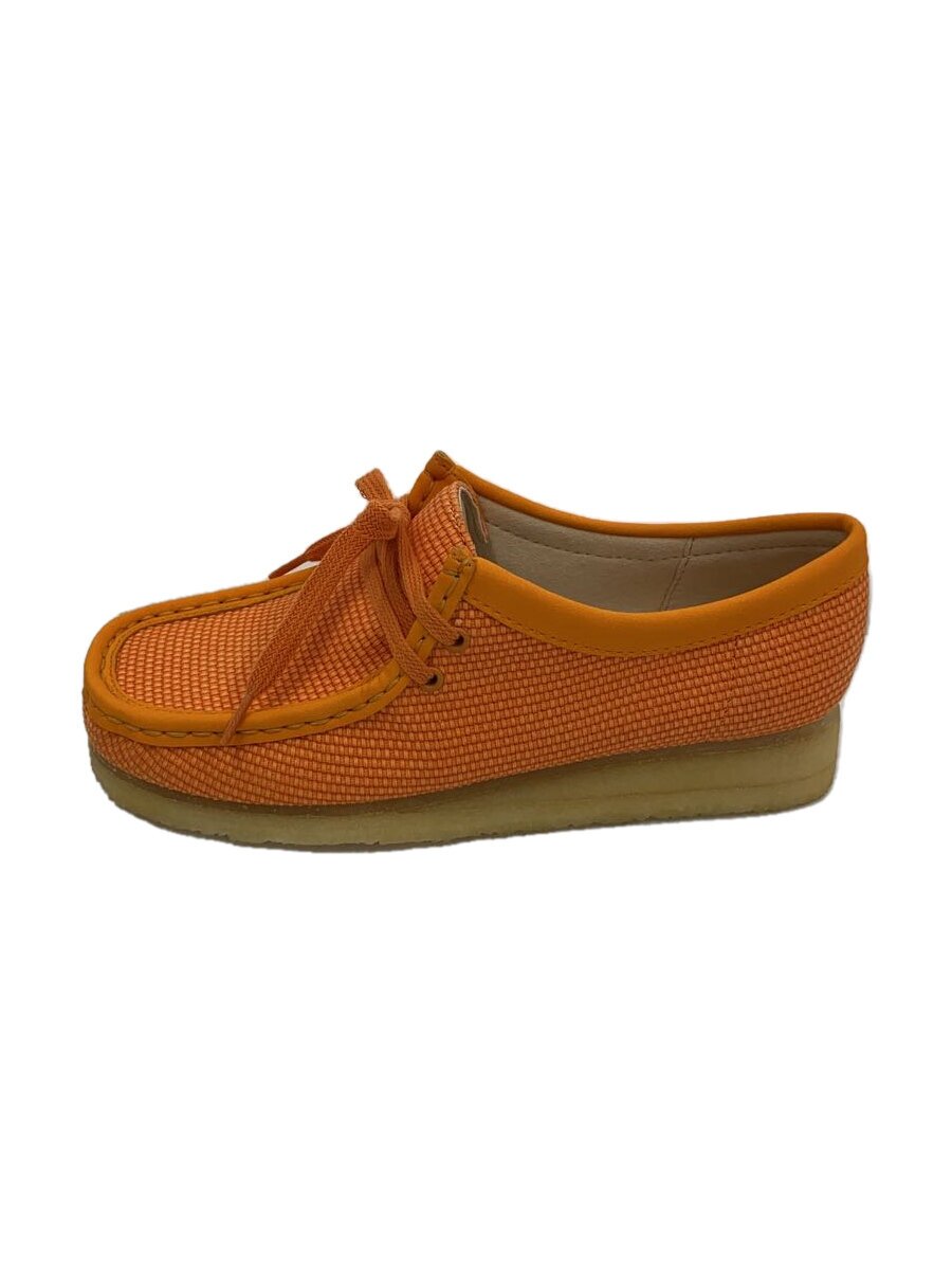 【中古】Clarks◆ローカットスニーカー/38/ORN/キャンバス【シューズ】