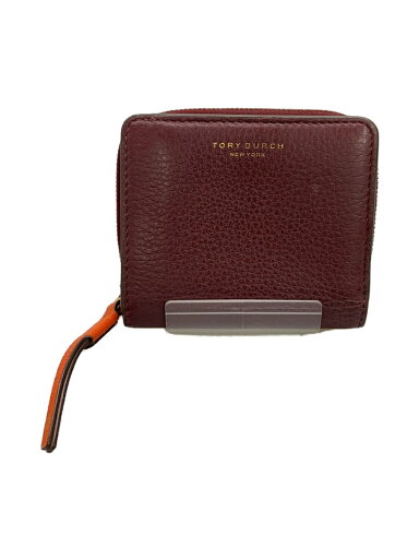 【中古】TORY BURCH◆ジッパーコンパクトウォレット/バイカラー//BRD/レディース【服飾雑貨他】 【中古】TORY BURCH◆ジッパーコンパクトウォレット/バイカラー//BRD/レディース【服飾雑貨他】