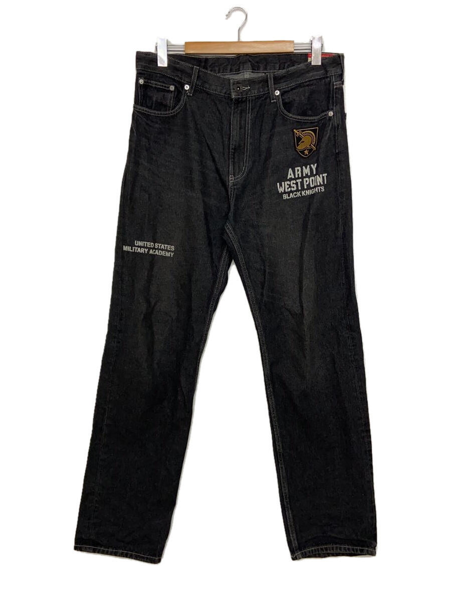 【中古】AVIREX◆CUSTOM REGULER JEANS WEST POINT/ボトム/XL/デニム/BLK/783-3211024//【メンズウェア】