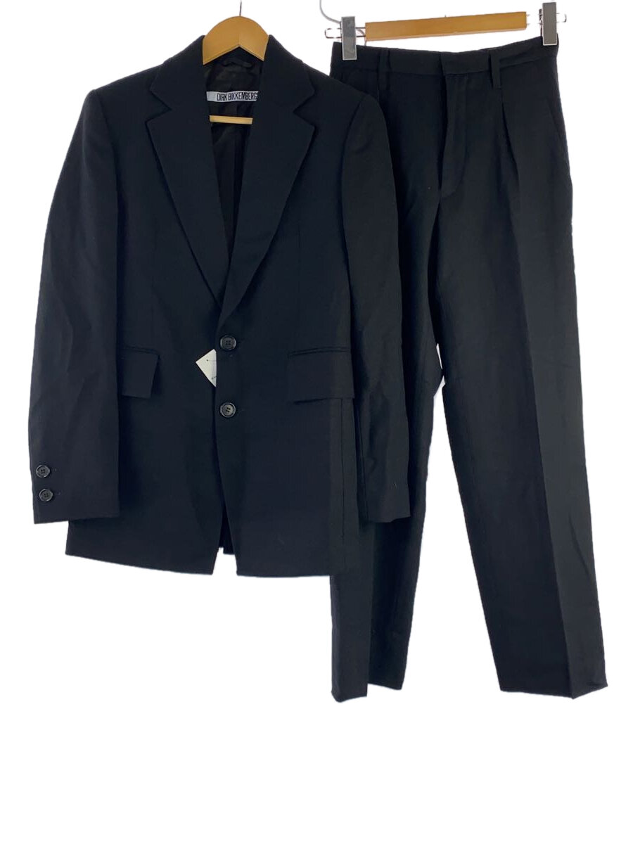 【中古】DIRK BIKKEMBERGS◆サイドベンツテーラードジャケット/セットアップ/44/ウール/BLK【メンズウェア】