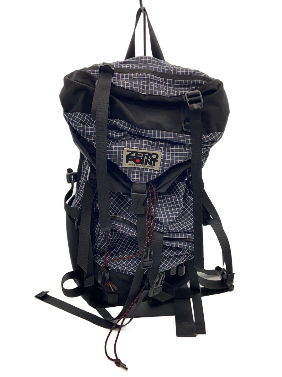 【中古】ZERO POINT mountbel◆リュック/ナイロン/NVY/チェック/NUPILI PACK 35//【バッグ】