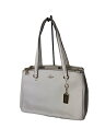 【中古】COACH◆ハンドバッグ_オールレザー/レザー/WHT【バッグ】(4)