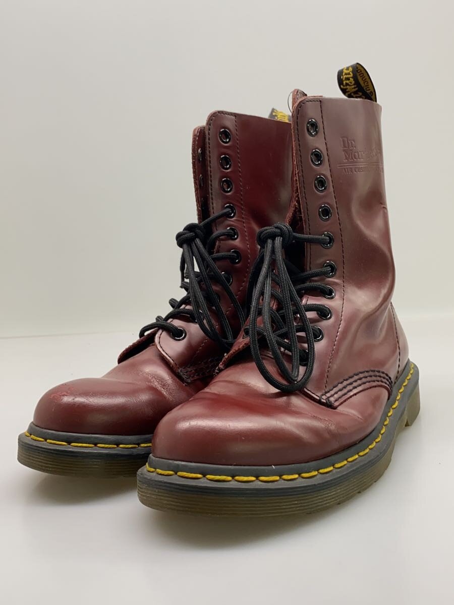 【中古】Dr.Martens◆シューズ/24cm/BRD/レザー/1490//【シューズ】