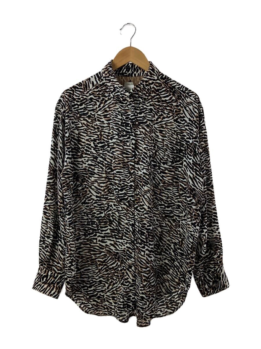 Rakuten - 【中古】6(ROKU) BEAUTY & YOUTH UNITED ARROWS◆長袖シャツ/38/ポリエステル/BLK/総柄/8611-299-0088//【レディースウェア】