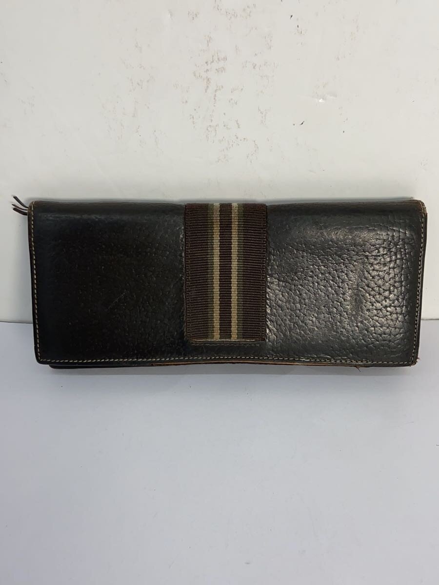 【中古】dunhill◆長財布/レザー/BLK/�