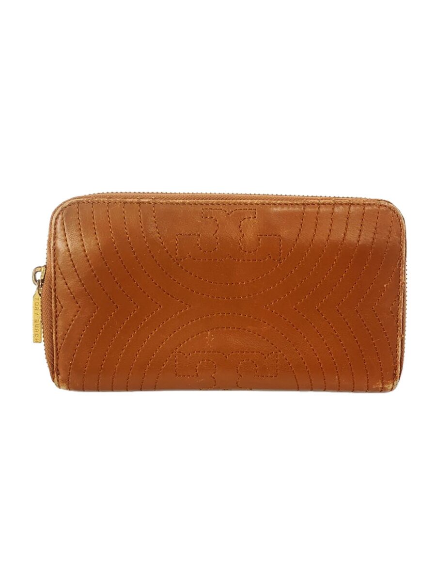【中古】TORY BURCH◆長財布/レザー/BRW/レディース【服飾雑貨他】