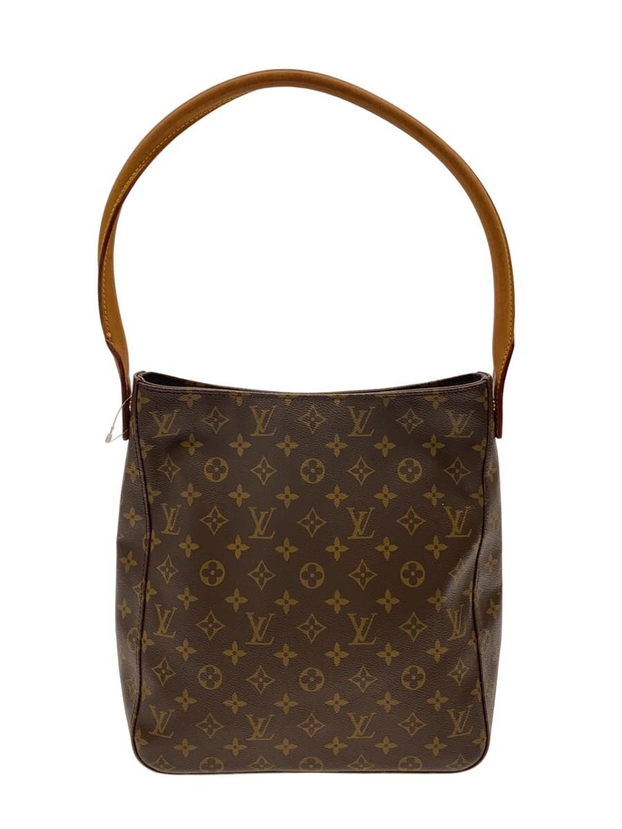 LOUIS VUITTON◆ルーピングGM_モノグラム・キャンバス/PVC/BRW//