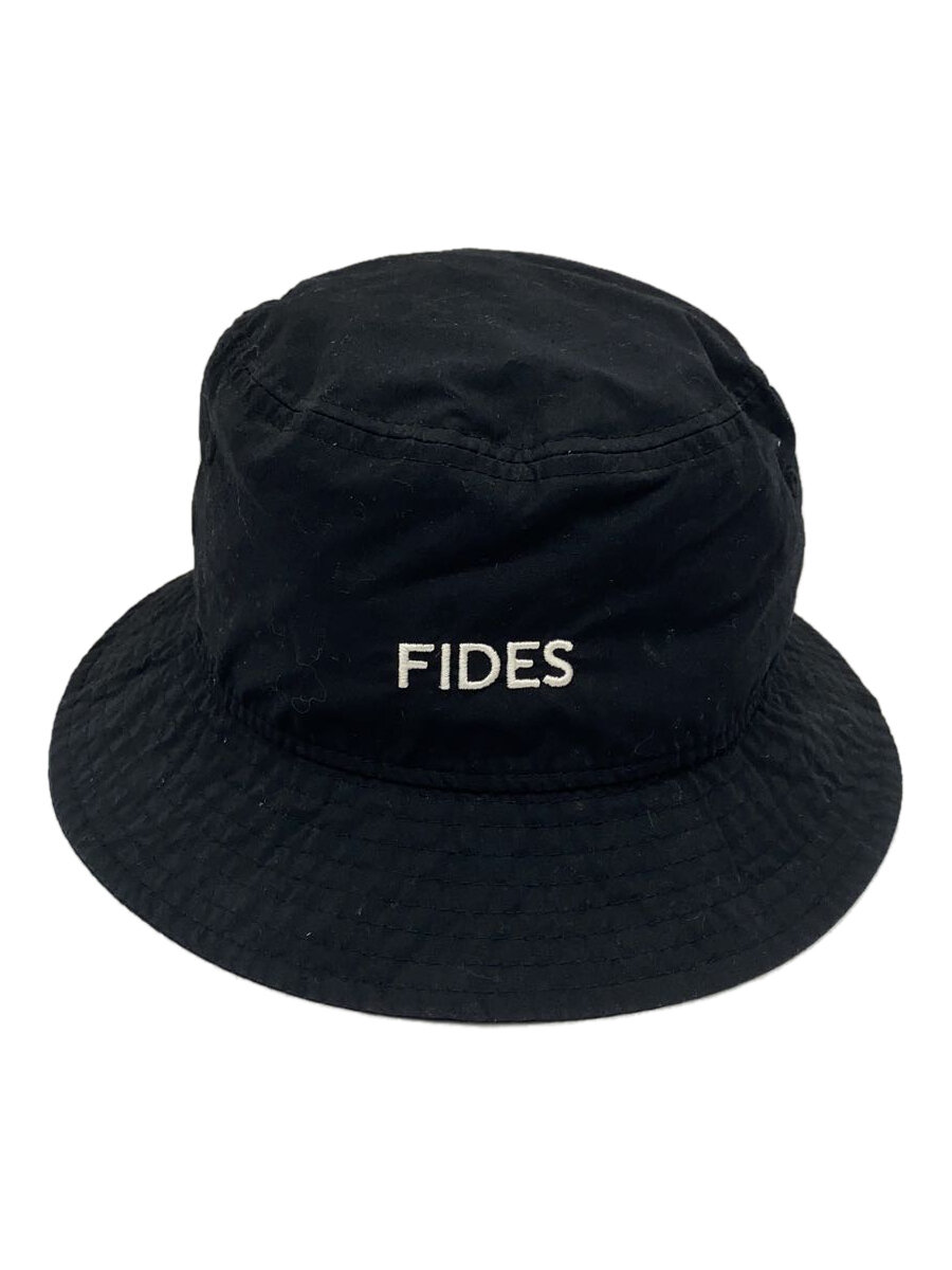 【中古】NEW ERA◆バケットハット/--/コットン/ブラック無地/メンズ//【服飾雑貨他】