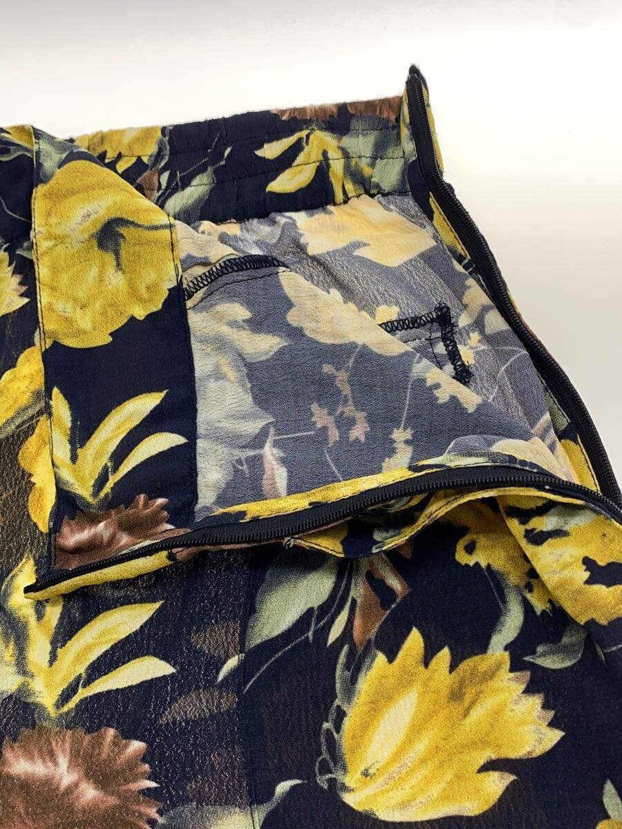 【中古】Sea NEW YORK◆ボトム/4/レーヨン/ブラック/花柄【レディースウェア】