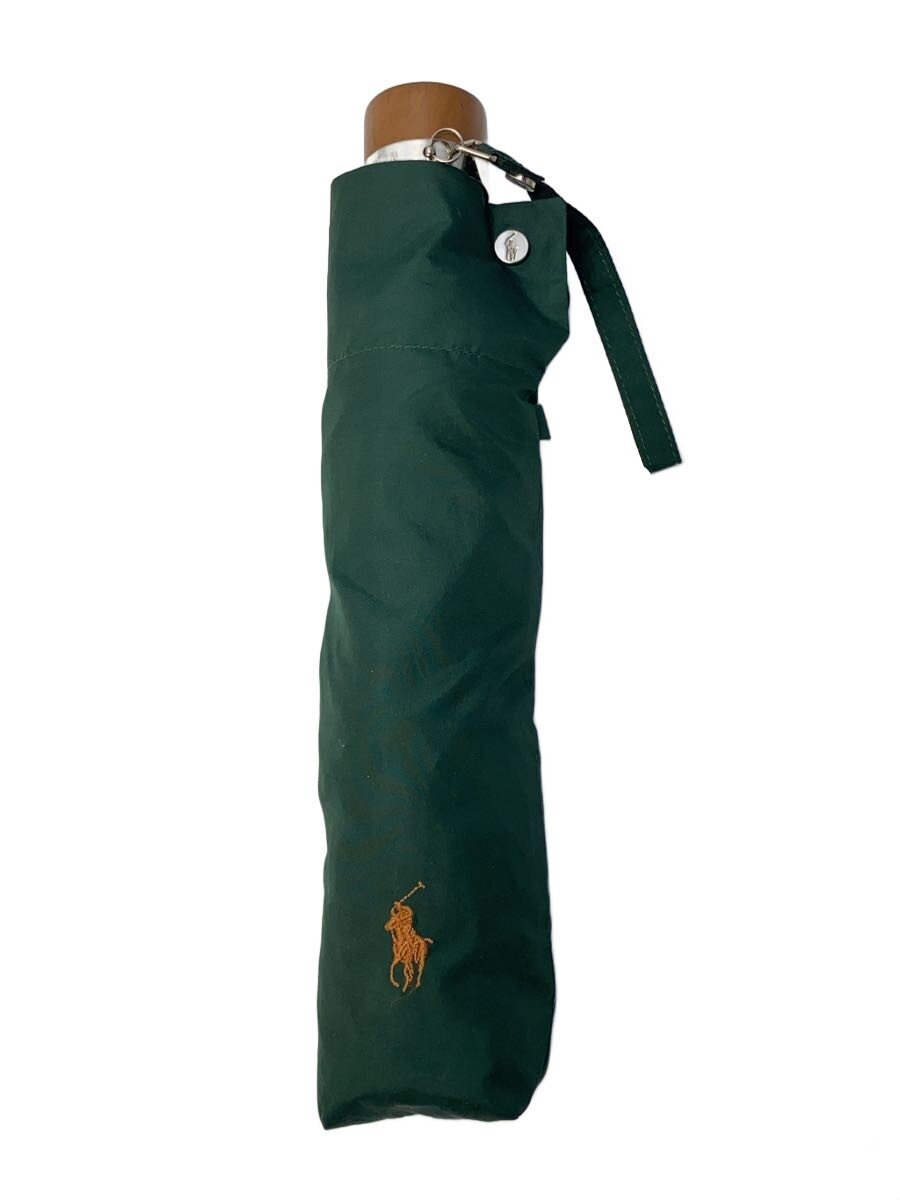 【中古】POLO RALPH LAUREN◆折り畳み傘/持ち手金具外れ/生活雑貨その他/GRN【インテリア小物・日用雑貨】