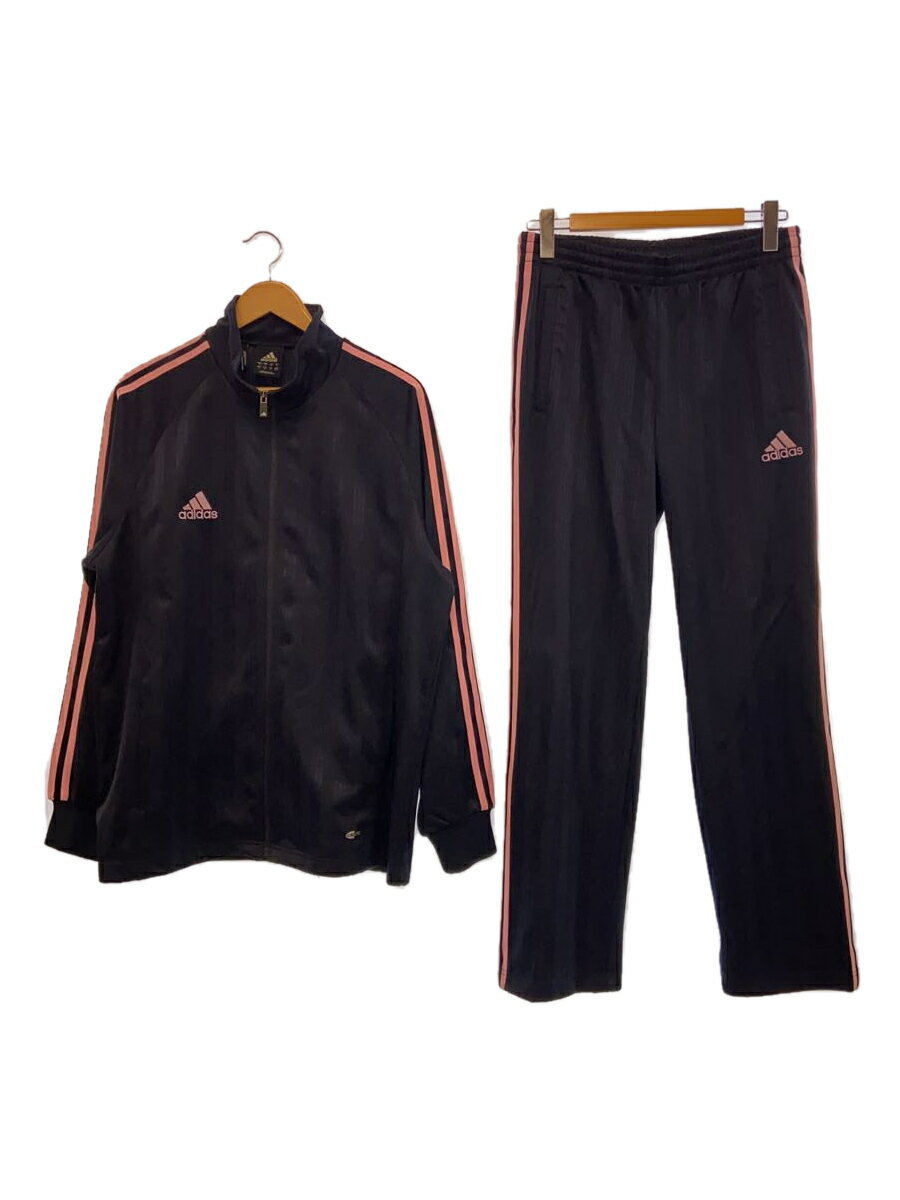 【中古】adidas◆セットアップ/M/ポリエステル/ネイビー/JD1018【メンズウェア】