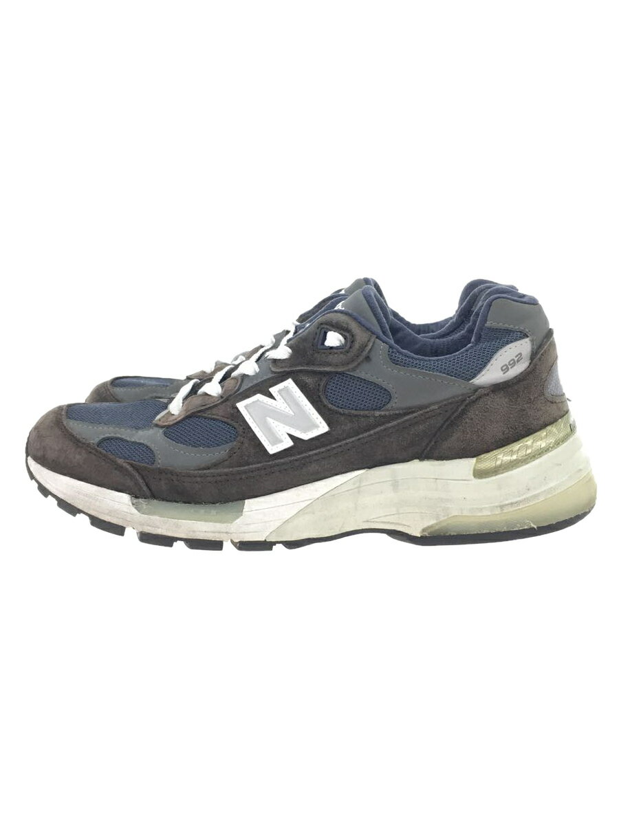 【中古】NEW BALANCE◆M992/ネイビー/27cm/NVY【シューズ】