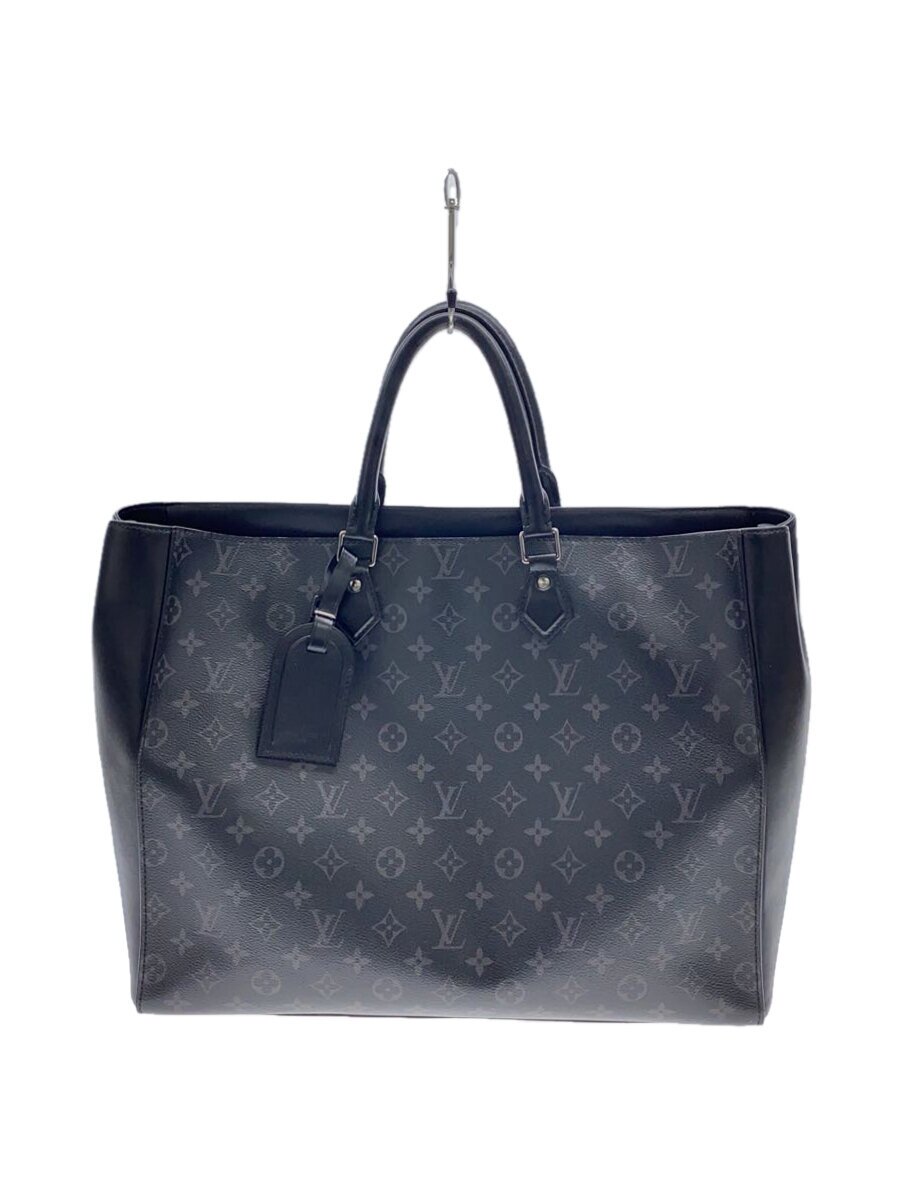 【中古】LOUIS VUITTON◆グラン・サック_モノグラム・エクリプス_BLK/PVC/BLK/総柄【バッグ】