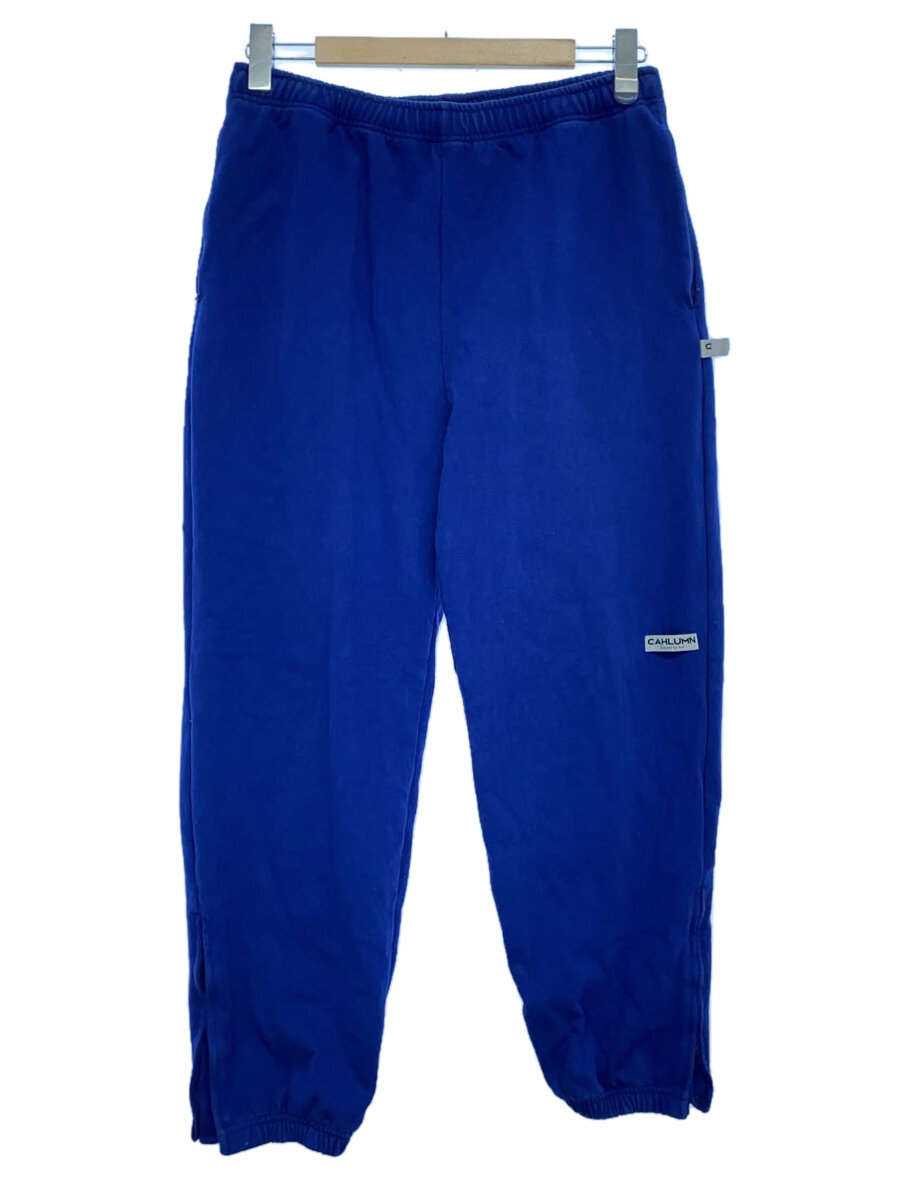 【中古】CAHLUMN◆Heavy Weight Jersey Pants/カーゴパンツ/L/コットン/BLU/無地/233-1418【メンズウェア】