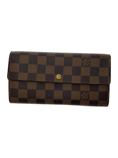 【中古】LOUIS VUITTON◆ポシェット・ポルト・モネ・カルト・クレディ_ダミエ・エベヌ_BRW/PVC/BRW/レディース【服飾雑貨他】 【中古】LOUIS VUITTON◆ポシェット・ポルト・モネ・カルト・クレディ_ダミエ・エベヌ_BRW/PVC/BRW/レディース【服飾雑貨他】