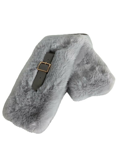 【中古】FURLA◆マフラー/フェイクファー/グレー/レディース/ベルト付きフェイクファーマフラー【服飾雑貨他】 【中古】FURLA◆マフラー/フェイクファー/グレー/レディース/ベルト付きフェイクファーマフラー【服飾雑貨他】