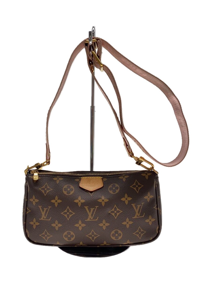 Shoulder Bags - 【中古】LOUIS VUITTON◆ミュルティポシェットアクセソワール/ショルダーバッグ/ビニール/ブラウン/M44840/ルイヴィトン【バッグ】