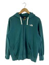 【中古】THE NORTH FACE◆フルジップフーディー/M/コットン/GRN【メンズウェア】