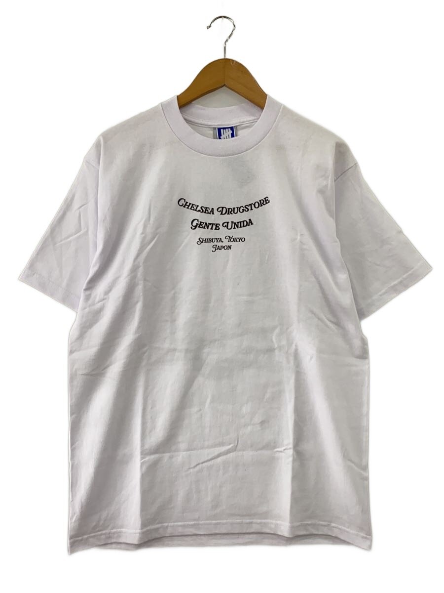 UNDEFEATED◆×Chelsea Drugstore×Gente Unida S/S Tee/L/コットン/WHT