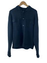【中古】AURALEE◆カーディガン(厚手)/4/ウール/BLK/無地/A8AB02WC【メンズウェア】
