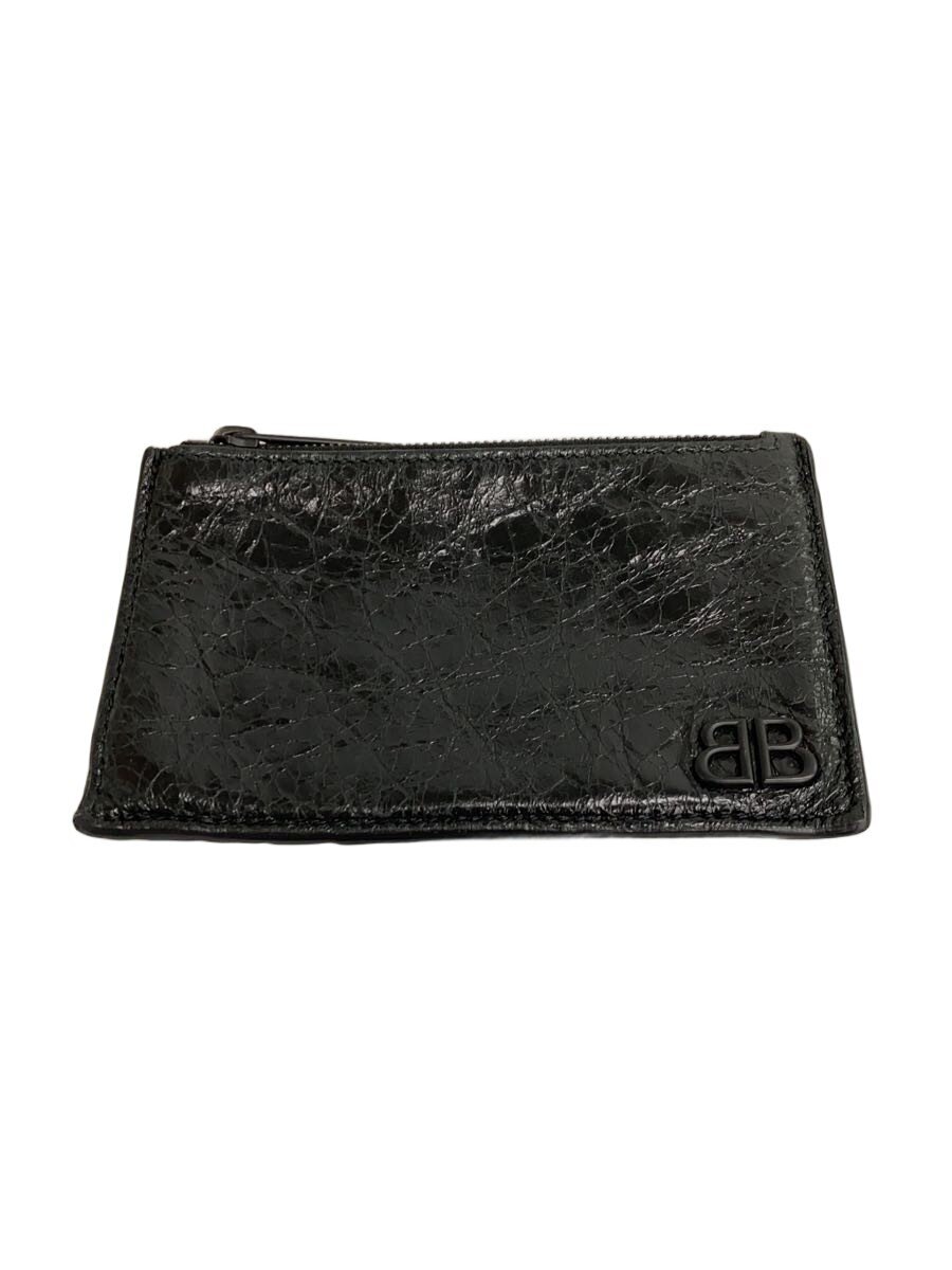 【中古】BALENCIAGA◆コインケース/レザー/BLK/無地/メンズ/766575・1000・N・203497【服飾雑貨他】