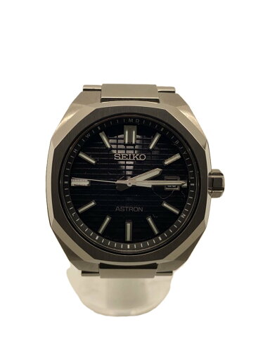 【中古】SEIKO◆ソーラー腕時計/アストロン/アナログ/チタン/BLK/SLV/7B72-0AF0//【服飾雑貨他】 【中古】SEIKO◆ソーラー腕時計/アストロン/アナログ/チタン/BLK/SLV/7B72-0AF0//【服飾雑貨他】