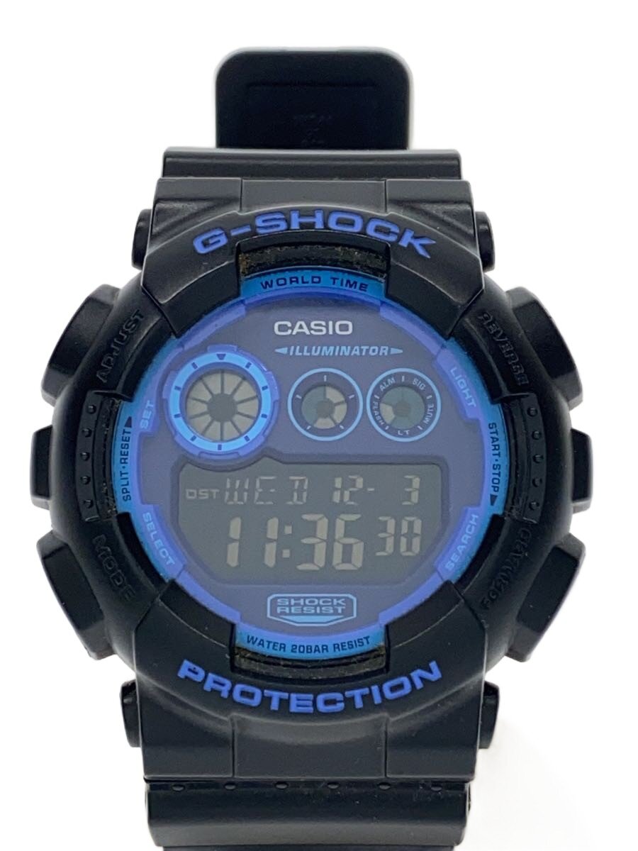 【中古】CASIO◆クォーツ腕時計・G-SHOCK/デジタル/BLK【服飾雑貨他】