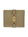 【中古】GUCCI◆長財布/レザー/CRM/無地/レディース//【服飾雑貨他】