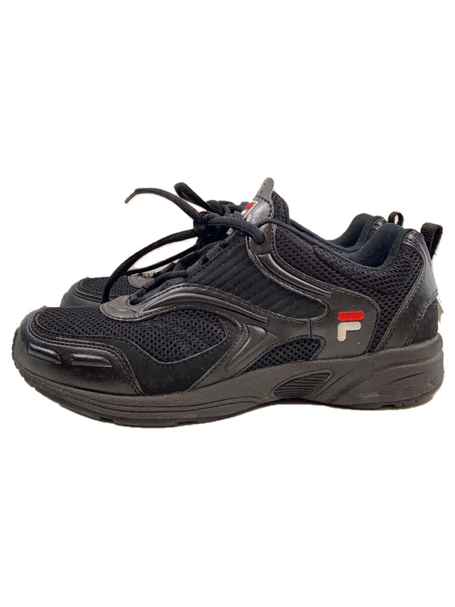【中古】FILA◆ローカットスニーカー/US8/BLK【シューズ】